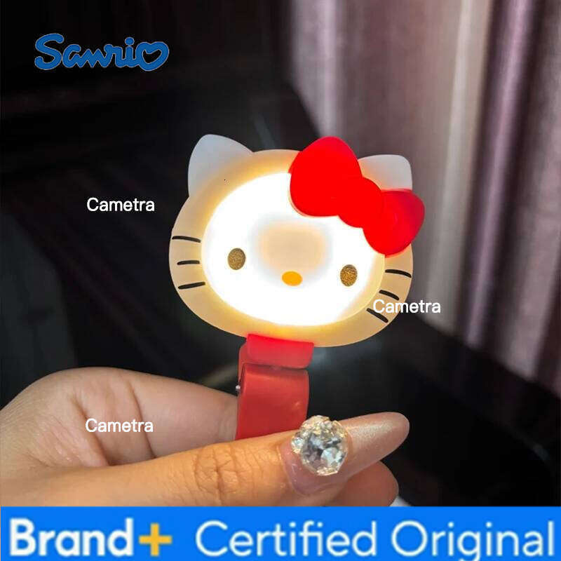Sanrio Cute Hello Kitty Fill Cartoon Figure Mini Party Luminous Toy Portable Selfie Supplement Light Atmosphere Lights H260128
