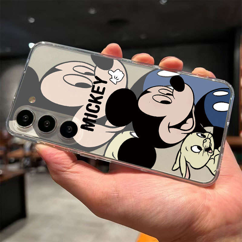 Mickey and Minnie Compatible with Galaxy S22 Phone Case Note20 Cartoon Samsung A73 Couple A03 S260128