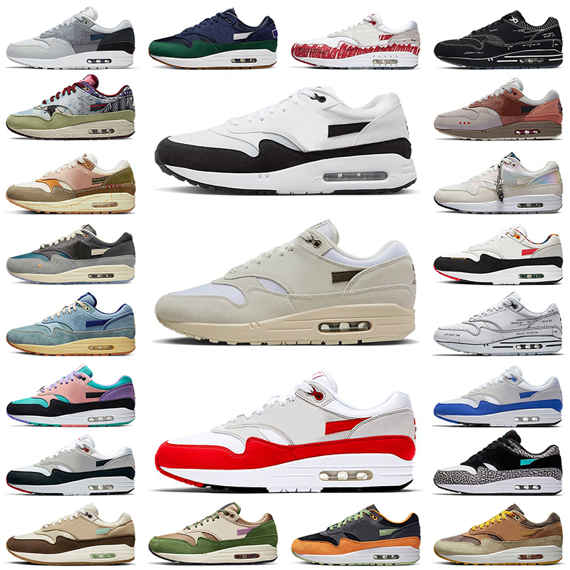 Mens Womens 87 Running Shoes White Black Royal Blue Green Watermelon Anthracite Bone Wild Violet Psychic Pink men trainers outdoor sports run sneakers 36-45