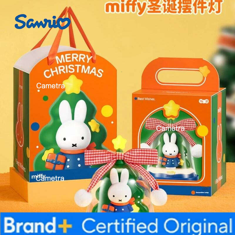 Sanrio Miffy Christmas Decorative Night Light Gifts Girls Bff Friends - Practical Anime Themed Lamp For Birthday Decorations H260128