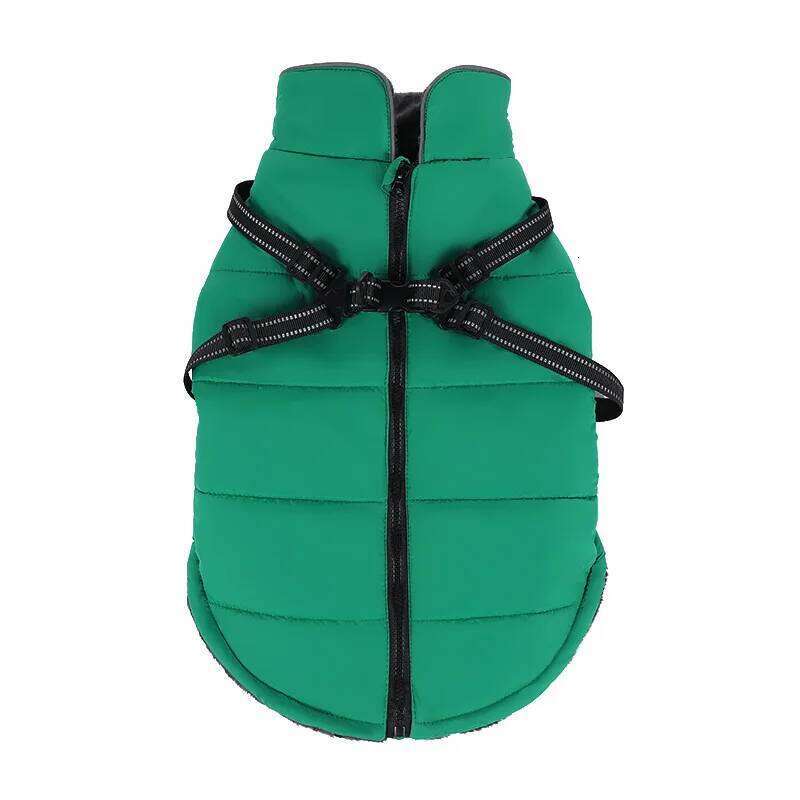 New Warm Dog Coat Winter Windproof Reflective Pet Clothes Turtleneck Waterproof Harness Jacket For Small Medium Large Dogs XJ260127