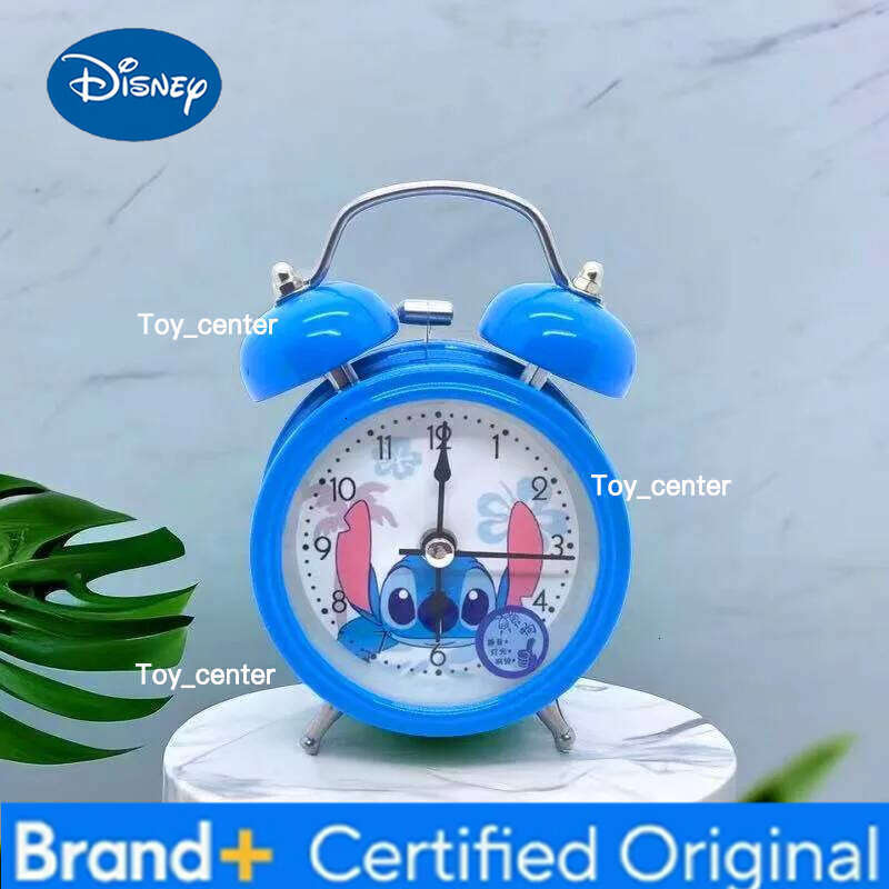 Disney Stitch 4 Inch Twin Bell Loud Metal Frame 3D Dial with Backlight Battery Operate Des Alarm Clock Decoration H2601281