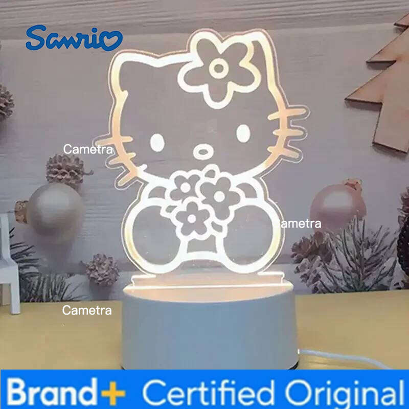 Sanrio New Hello Kitty KEROKERO KEROPPI My melody Creative Cartoon Bedside Night Atmosphere Light Kawaii Girl Heart Birthday Gift H260128