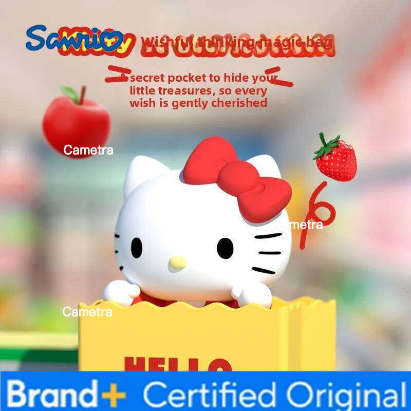 Sanrio Hello Kitty Creative USB Rechargeable Paper Bag LED Decor Bedroom Light Desktop Night Lamp for Closet H260128