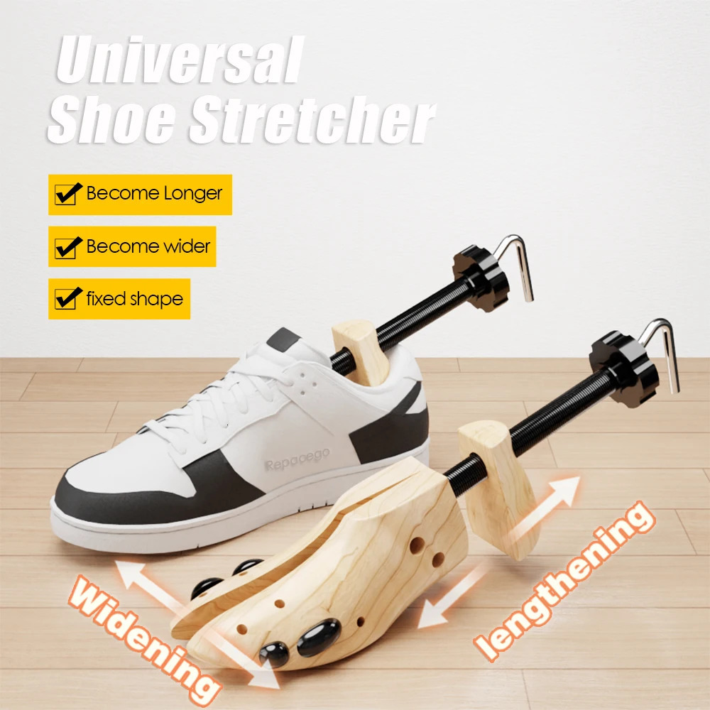Repacego 12 Pc Wooden Shoe Trees Adjustable Stretcher Expander Men Women Unisex Length Width shoes Extender Keeper Heels 260127