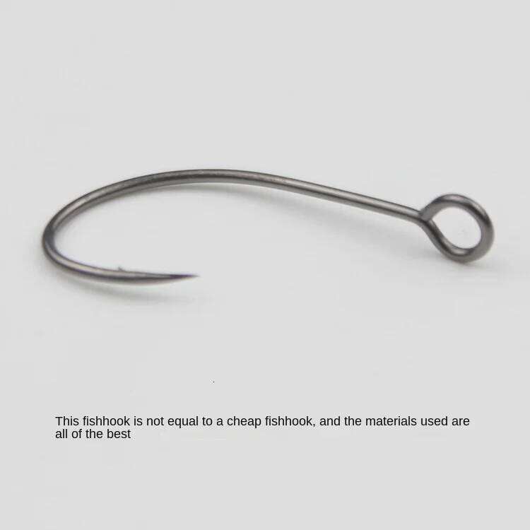 50pcs Hook Big Eyed Circle Hooks Barbed Fishhook Pesca Lure Sea Fishing High Quality Goods Z260128
