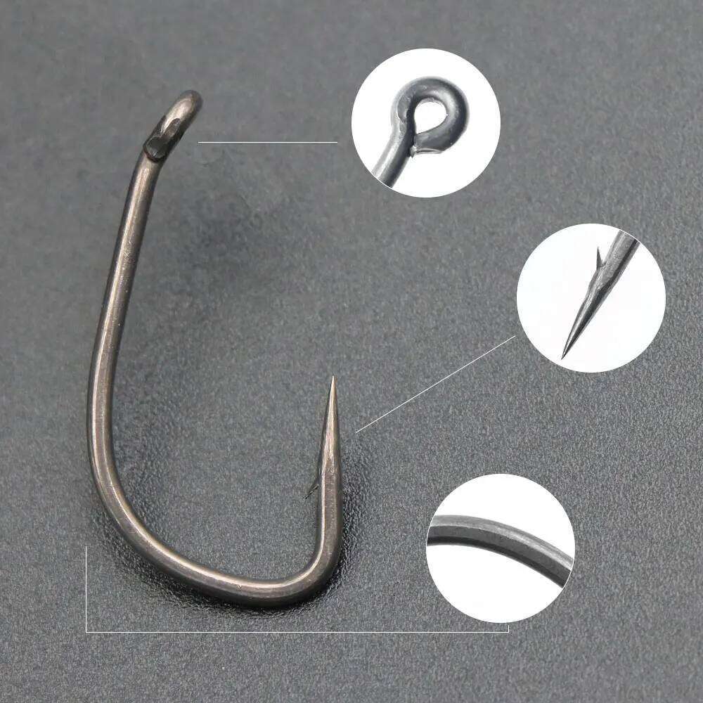 20pcs Carp Fishing Hooks With Micro Barbed High Carbon Steel PTFE Coating BNR Hook For Method Feeder Fish Accessories Tackle Z260128