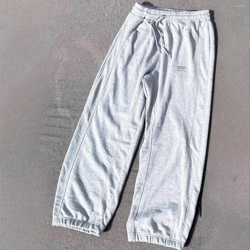 Men's Pants Cross-Border Y2K Patchwork Embroidered Sweatpants Unisex Kroen Retro Casual Street Loose Drawstring Joggers Trendy