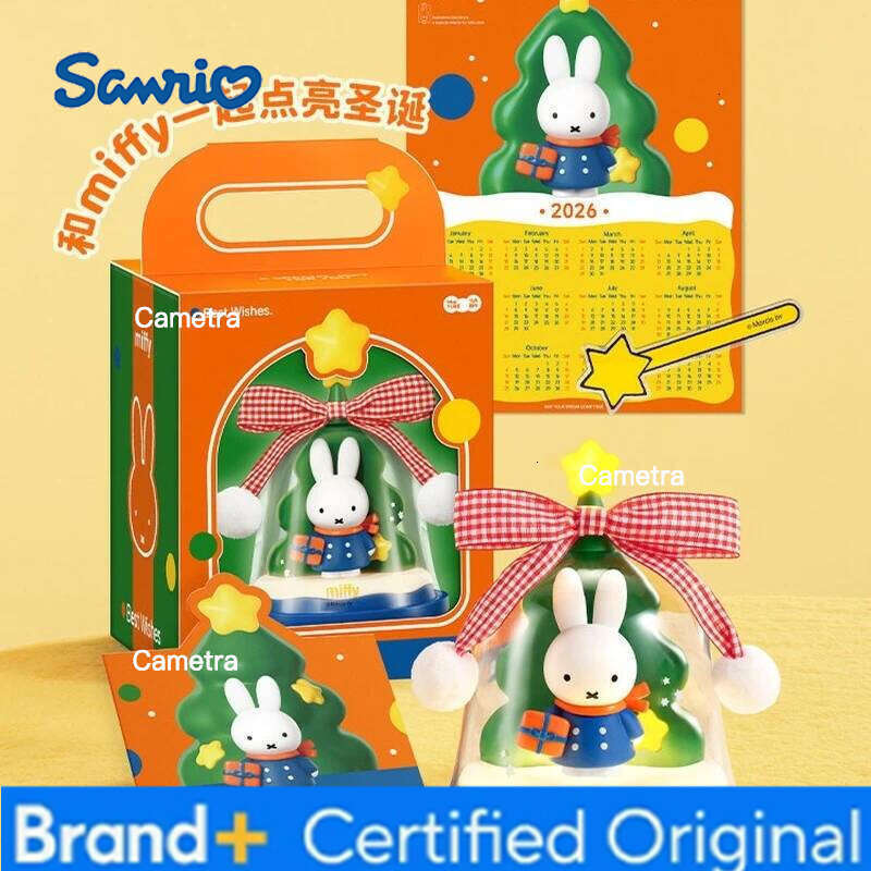 Sanrio Miffy Christmas Decorative Night Light Gifts Girls Bff Friends - Practical Anime Themed Lamp For Birthday Decorations H260128