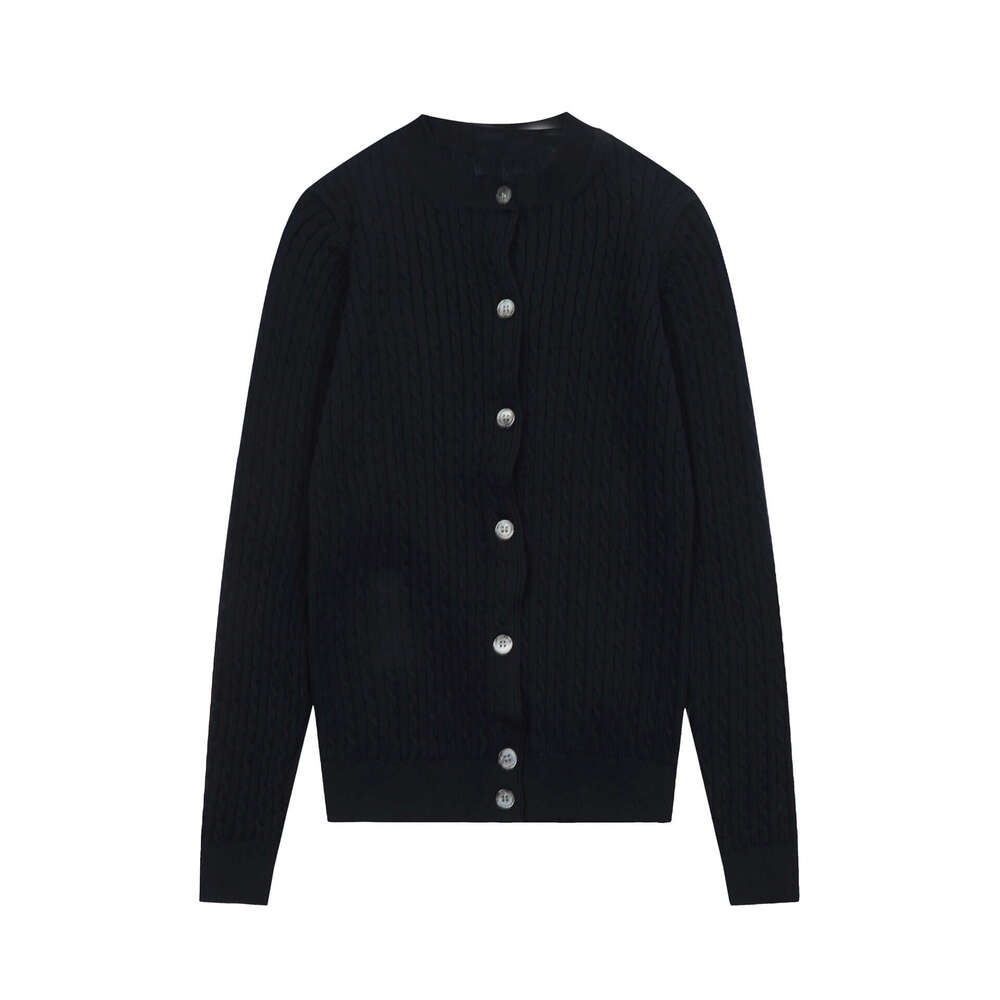 2026 Spring and Autumn Home Designer Embroidered Small Label Classic Versatile Knitted Long Sleeve Slimming Cardigan for Women