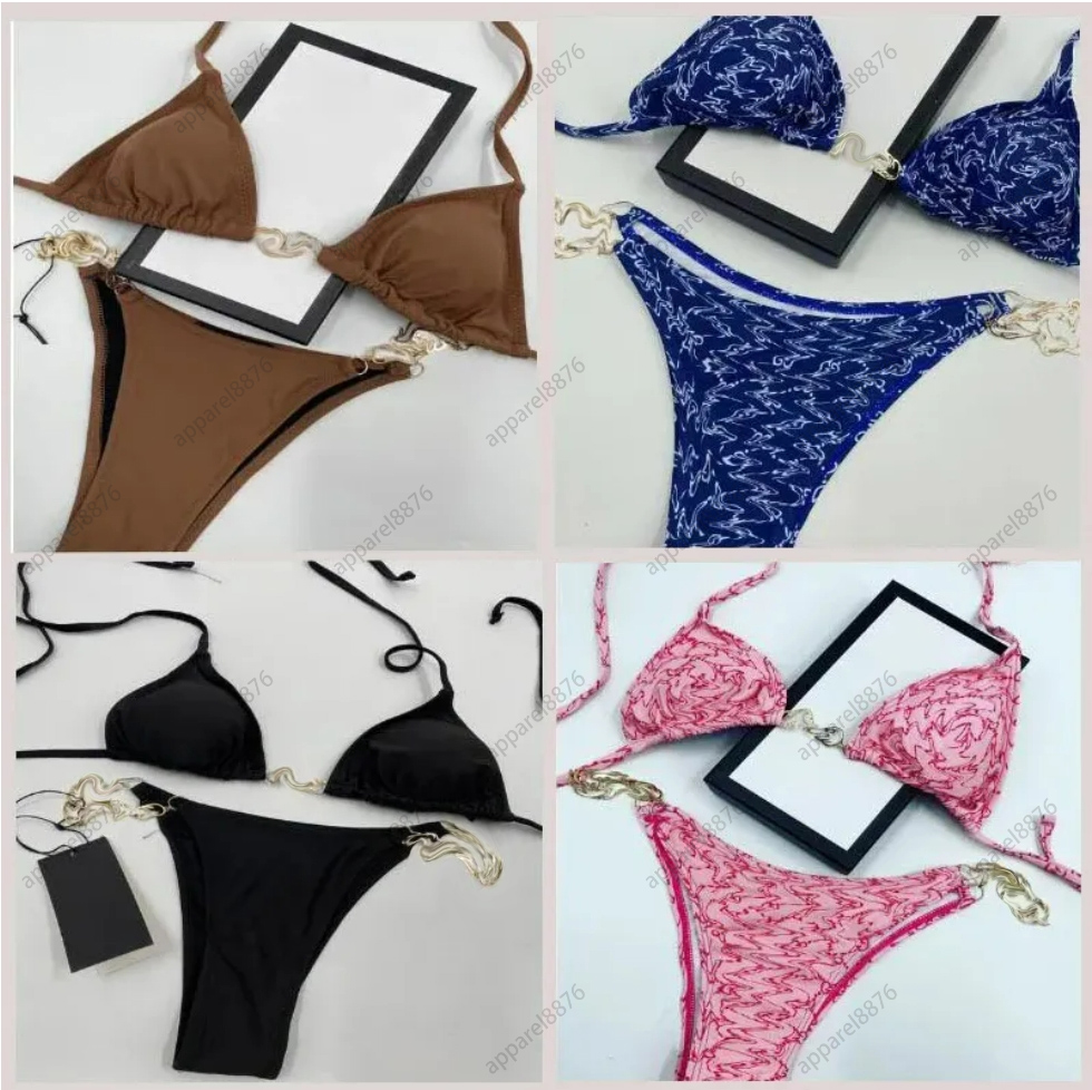 Fashion Bikini designer swim Women Swimsuits bikini set Multicolors Summer Time Beach Bathing suits Wind Swimwear Large size