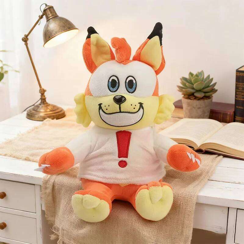 25CM Cute Bubsy Plush Toy Funny Cartoon Orange Cat Game Anime Figure Movie Peripheral Animal Fox Pillow Gifts for Kids Y260128