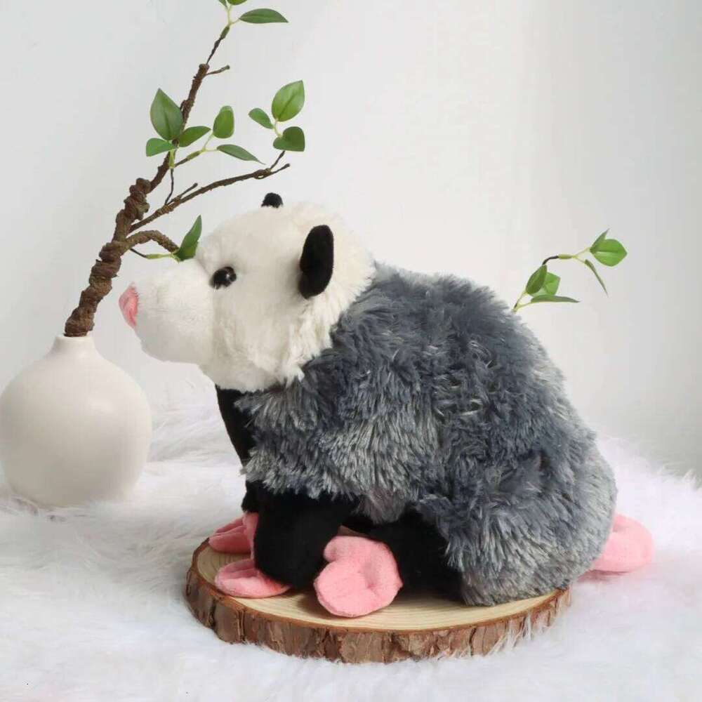 38cm Cute Opossum Plush Toys Stuffed Animals Dolls Simulation Mouse Plushies Toy Children's Birthday Gift Sofa Decor Y260128