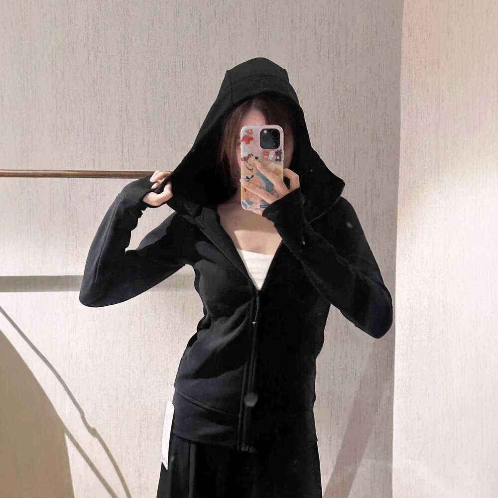 2026 Women's Same Style Diving Hoodie Autumn/Winter Wool Lined Slimming Casual Hoodie