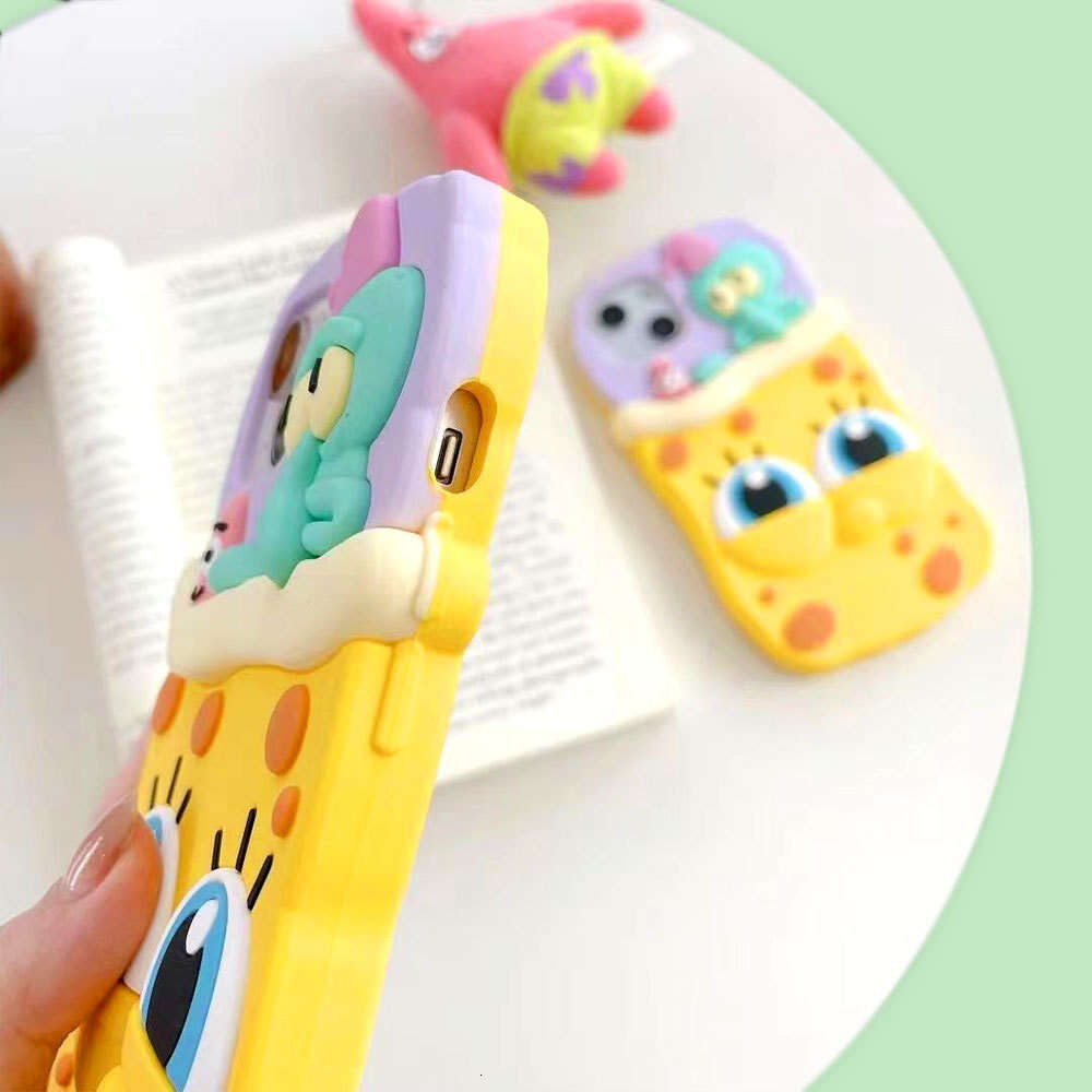 Shockproof Wear-resistant Liquid Silicone Cartoon 3D Phone Case Protective Cover Customizable S260128