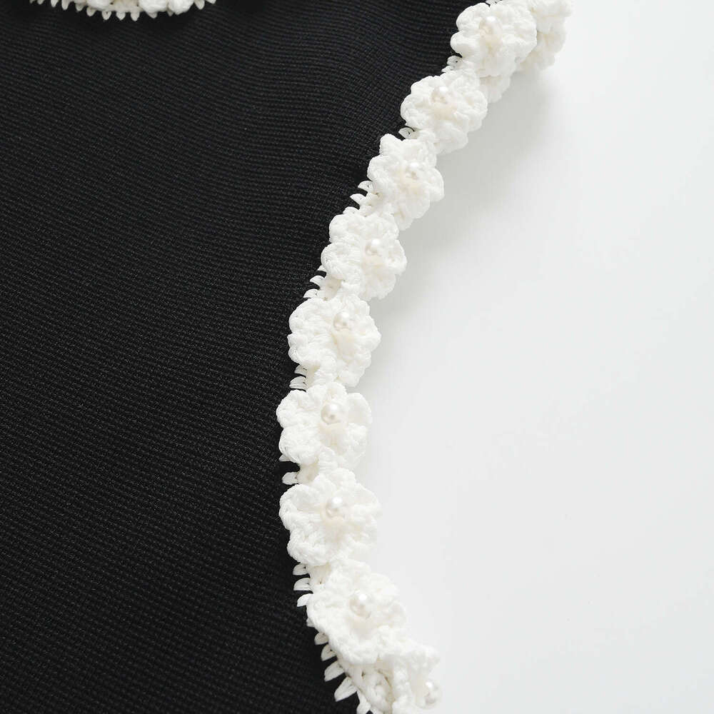 2026 Spring/Summer New French Crochet Knitted Short Skirt Style Fashion Women's Tank Top Two Piece Set