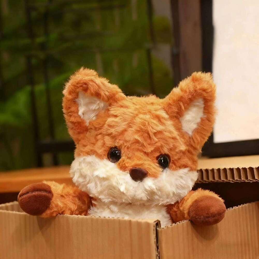 Fluffy Orange White Cartoon Design With Black Eyes, Perfect For & Comfort, Playtime Toy | Whimsical Pet Accessor Y260128