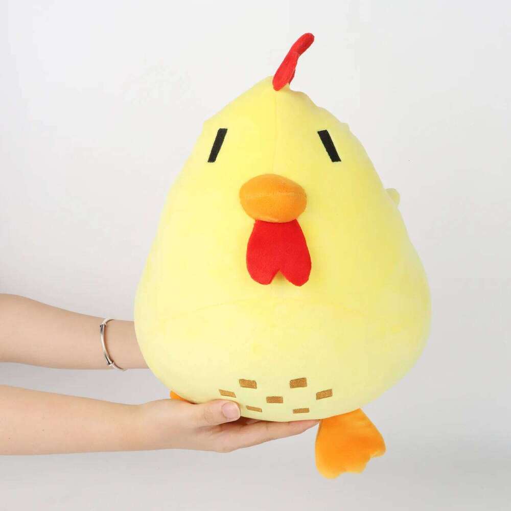 Plush Cartoon Game Soft Animal Chicken Pillow for Kids Accompany Toy Room Decor Y260128
