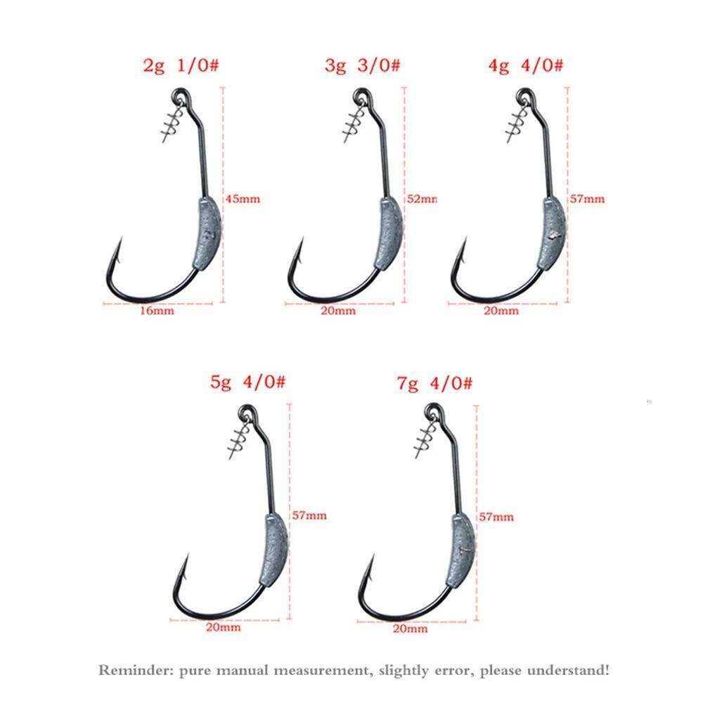 10Pcs Sharp Barbed Crank Hook Metal Jig Head Sea Fishing Hooks for Lure Soft Worm Bait Jighead Heads Fishhooks Set Accessories Z260128