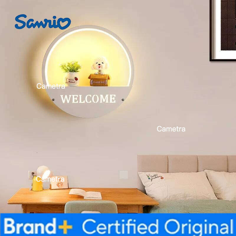 Sanrio Children's Room Lamps Boy Cartoon Bedroom Bedside Lamp Girl Princess Lovely Creative Decoration Wall Lights Home Decor H260128