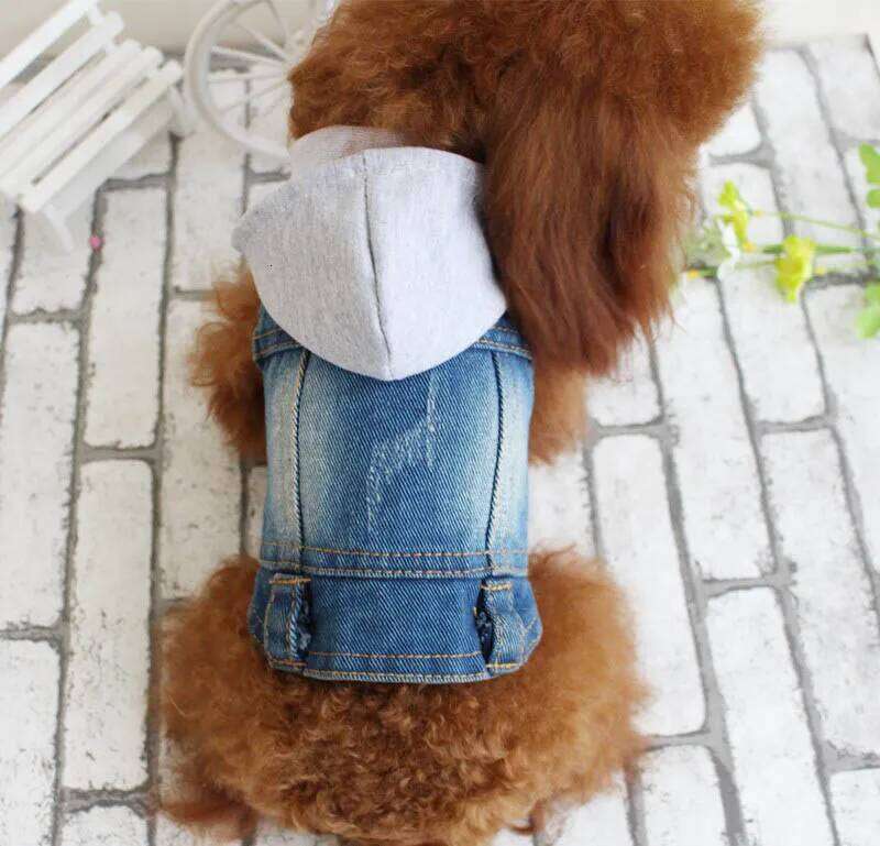 New Product 2020 Pet Hoodie Jacket For Jeans Spring Clothes Fashion Denim T-shirt Puppy Dog Vest Cowboy Cat Coat 10E XJ260127