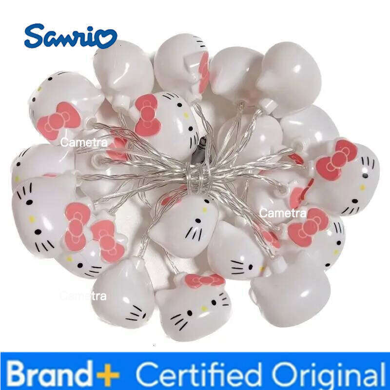 Sanrio 1.5/3m LED Cartoon Hello Kitty String Lights Kids Room Battery/Usb Operated Hanging Lamp Christmas Festival Decor Light H260128