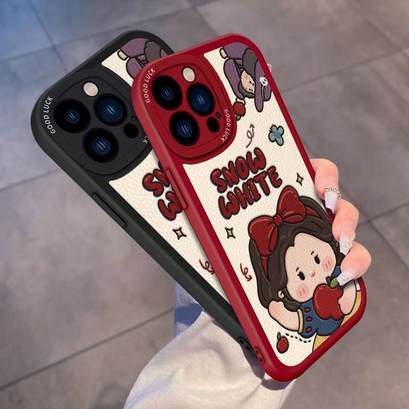 Apple 16 Pro Max Phone Case 15 Plus Painted 14 Lambskin 13 Snow White 12 Full Coverage 11 S260128