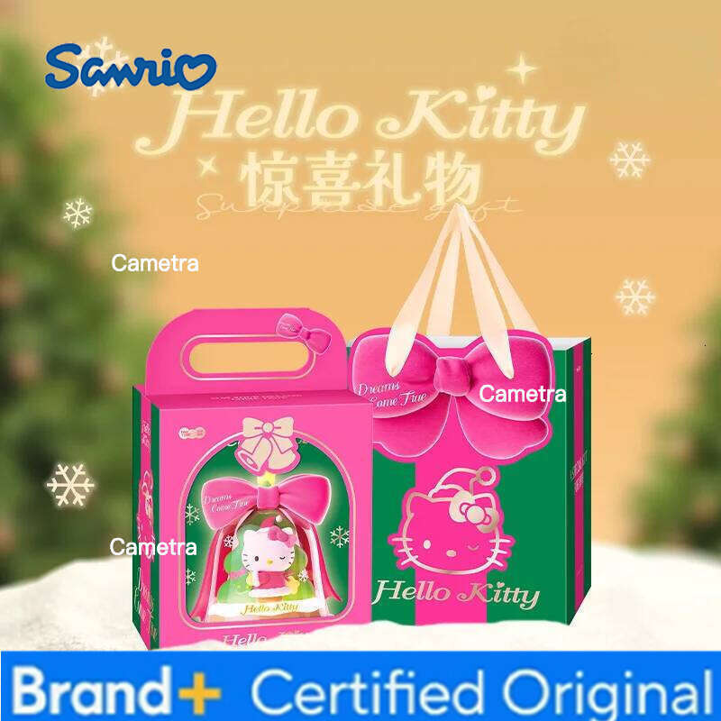 Sanrio Genuine Hello Kitty Christmas Tree Luminous Ornament - Kawaii Atmosphere Lamp, New Martube Girls Bedroom Decor Gift H2601281