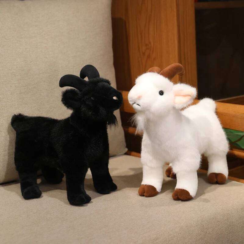 30cm Realistic Goat Plush Toy - Soft Stuffed Goat, Cuddly Farm Animal Gift for Kids, Boys, Girls Easter/Christmas Gifts Y260128