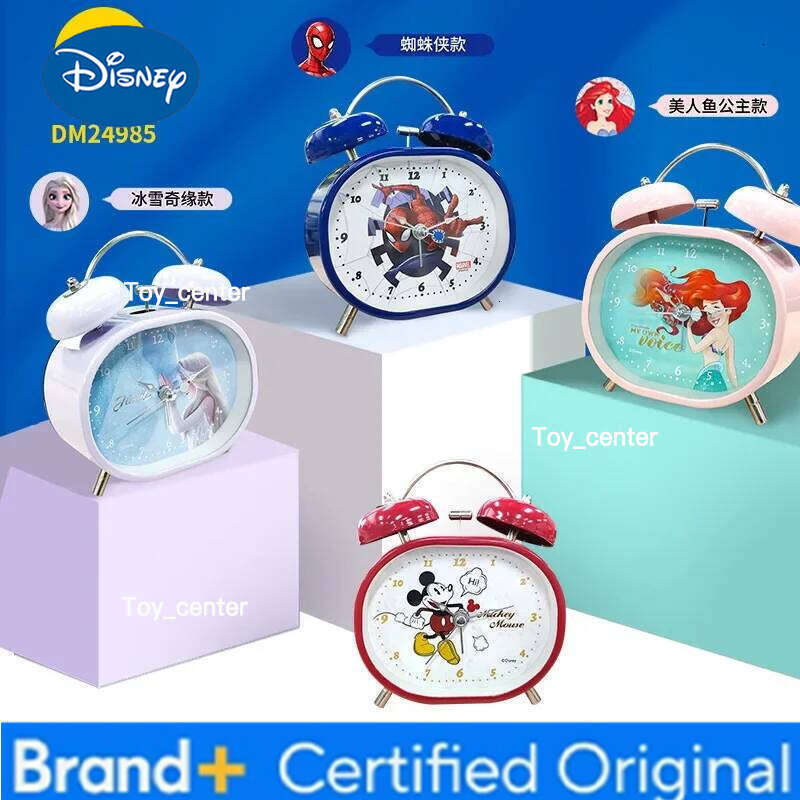 Disney Mickey Mouse Table Watch Desk Frozen Elsa Princess Children's Cartoon Oval Alarm Clock Birthday Gifts H260128