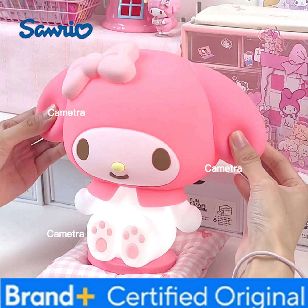 Sanrio Kawaii New Pat Light Bedroom Bedlight Anime Melody Night Lamp Desktop Decor Ornaments Girls Gift H2601281