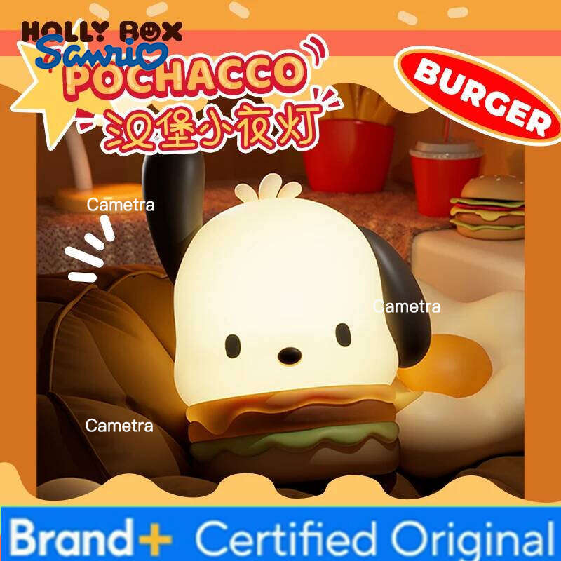 Sanrio Family Pochacco Hamburg Pats Nightlight Desktop Creative Ornaments Children'S Birthday Gifts. H260128