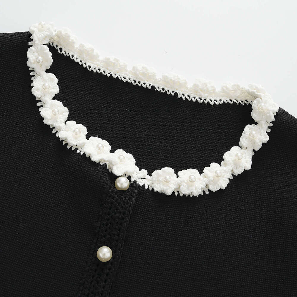 2026 Spring/Summer New French Crochet Knitted Short Skirt Style Fashion Women's Tank Top Two Piece Set