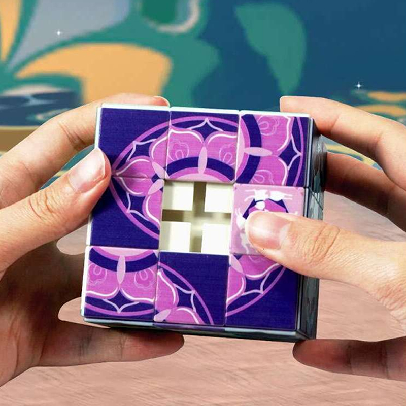 3D Dunhuang HuaRongDao Puzzle | Chinese Classical Brain Teaser Game | Cultural Museum Birthday Gift for Teens & Adults