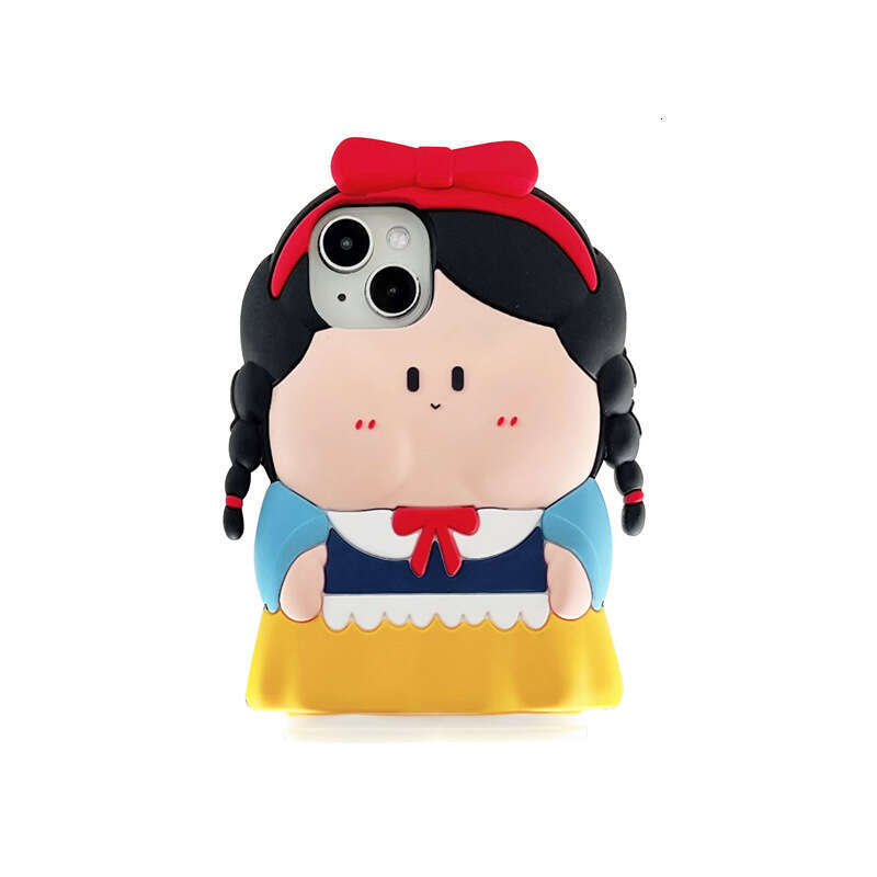 Cartoon 3D Snow White iPhone 14 Plus/13 Compatible 12 Apple 15 Pro Max Phone Case Shockproof S260128