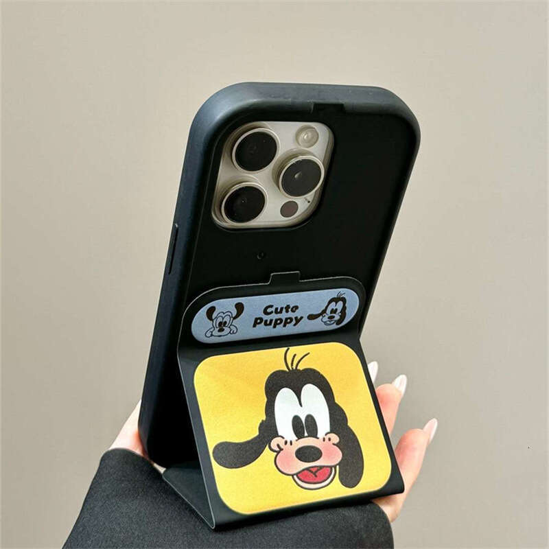 Flip Stand Goofy Pluto Compatible with Apple 16 Pro Max Phone Case 14 New iPhone 15 Pro/13 S260128