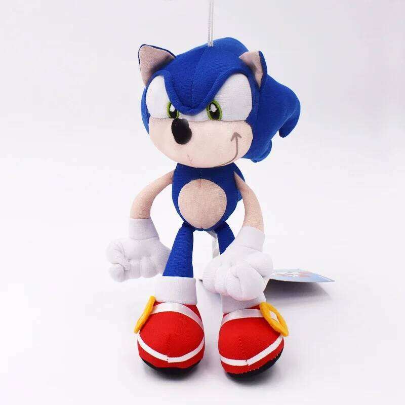 Hot Selling 30cm Shadow Blue Animated Toy Sonic Children's Soft Plush Hedgehog Doll Pp Cotton Kids Birthday Gift Y260128