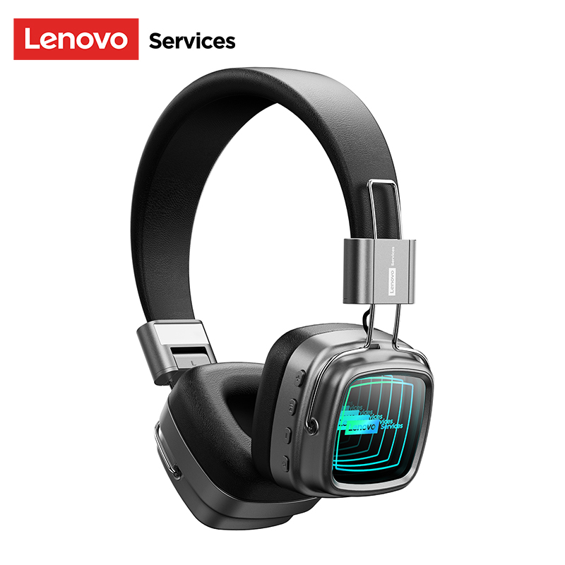 Lenovo LS117 Bluetooth 6.0 Headphones Retro-inspired Fashionable Design Long Battery Life ENC Call Noise Cancellation Gaming Headset Surround Sound Mu
