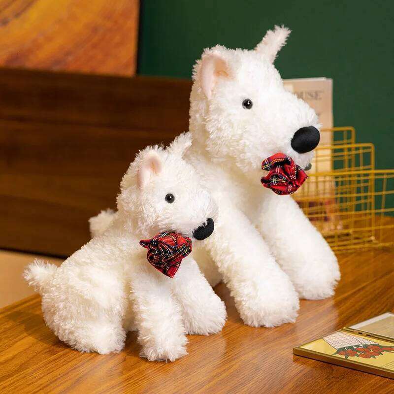 British Rose West Plush Toy Valentine's Day Creative Gift Scrawled Highland Dog Doll Y260128