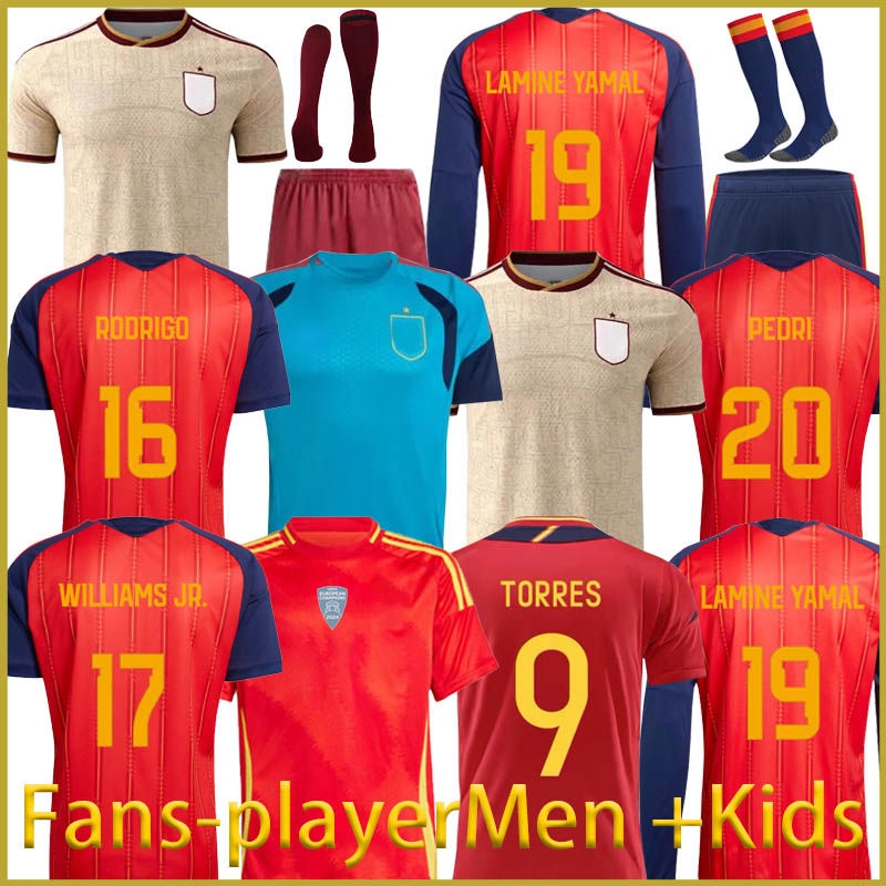 Espana 2026 World Cup Jersey LAMINE YAMAL Soccer Jerseys FERMIN Carvajal 26 27 Spain CUBARSI Football Shirt WILLIAMS JR MERINO PEDRI RODRIGO espana men kids kits