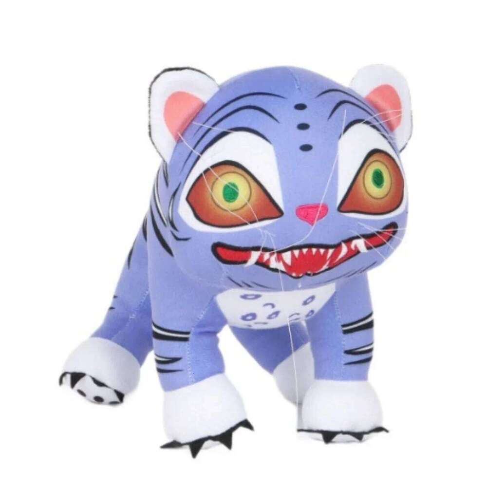 Kawaii Demon Hunters Tiger PlushToy Netflix Kpop Peripheral Plush Toy Cute Doll Birthday Christmas Gift Fans and Girls Y260128