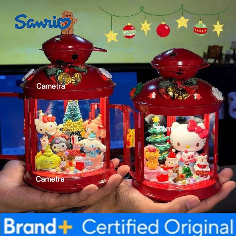 Sanrio Anime Hello Kitty My Melody Kuromi cosplay phone booth style cartoon atmosphere night light kawaii desktop ornaments gift H2601281