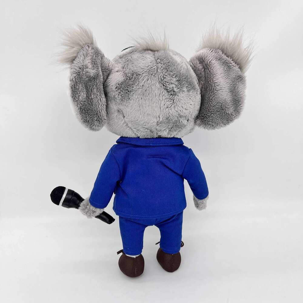 "Sing 2" Joyful Singer Johnny Black Leather-Jacketed Gorilla Plush & Elephant Meena Doll - Children's Birthday Gift Y260128
