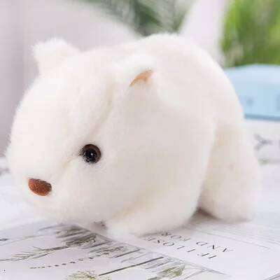 1pcs hamster plush toy cute little mouse doll to give gifts, sleep dolls, family ornaments Y260128