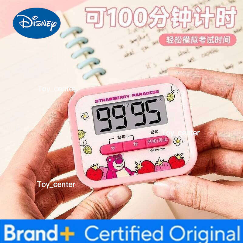 Disney Stitch Lotso Elsa Mickey Cute Kawaii Mini Portable Learning Self-Discipline Electronic Timer Time Manager Peripheral Alarm Clock H260128