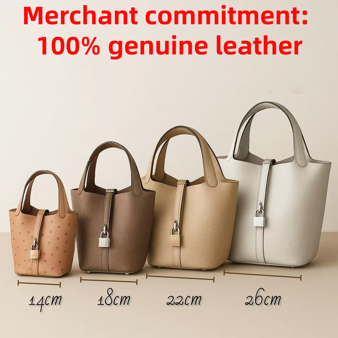 Genuine leather Designer bags picotins 18 22 26cm bucket bag With lock key Luxury handbags Shoulder Bag Womens Clutch crossbody tote bag fashion travel Evening Bags