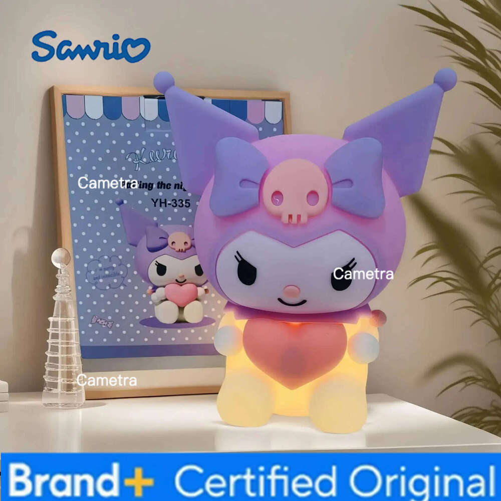 Sanrio Kuromi Silicone Touch Night Light Cute Bedside Lamp Kids Room Sleep Aid Kawaii Desk Decor Gift for Girls H26012811