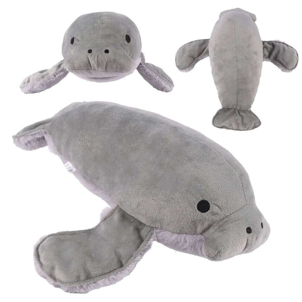 35cm Cartoon Manatee Plush Toy Marine Sea Cow Stuffed Animal Toys Soft Pillow Room Decor for Bed Couch Kids Baby Birthday Gifts Y260128