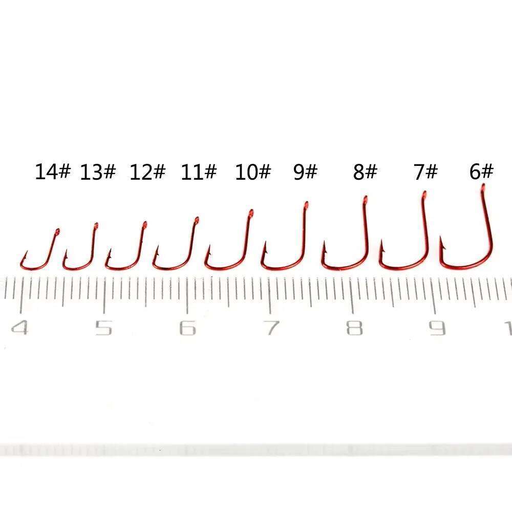 NGB 30PCS SODE High Carbon Steel Barbed Fishhook Bent Baitholder AD Sharp Ringed Carp Hook Fishing Tackle Z260128