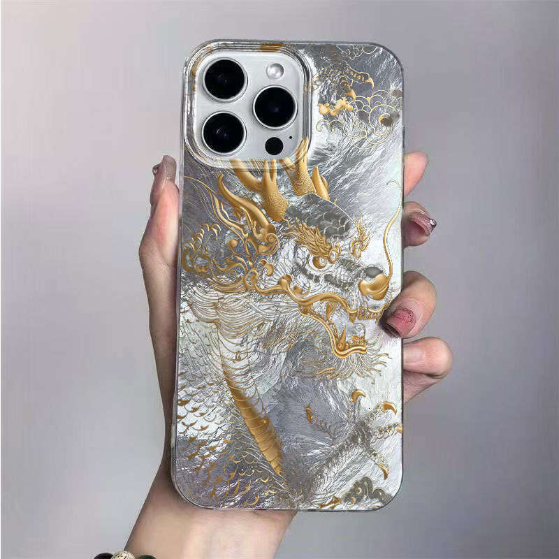 Xiangyun Golden Dragon Compatible with Apple 17 Pro Phone Case iPhone 16 Shockproof 15 National Trend 14 Cross-Border 13 Hot Item 11X S260128